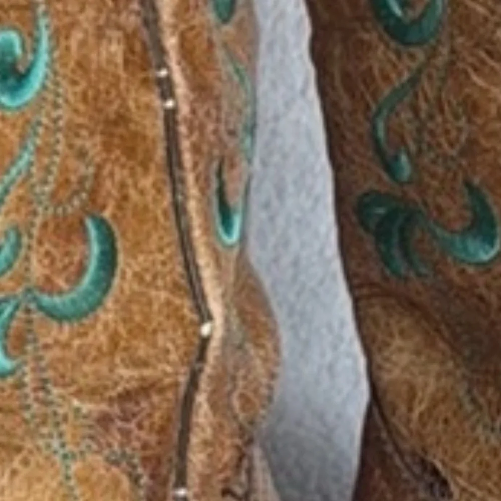 Corral Brown and Green Western Boots
